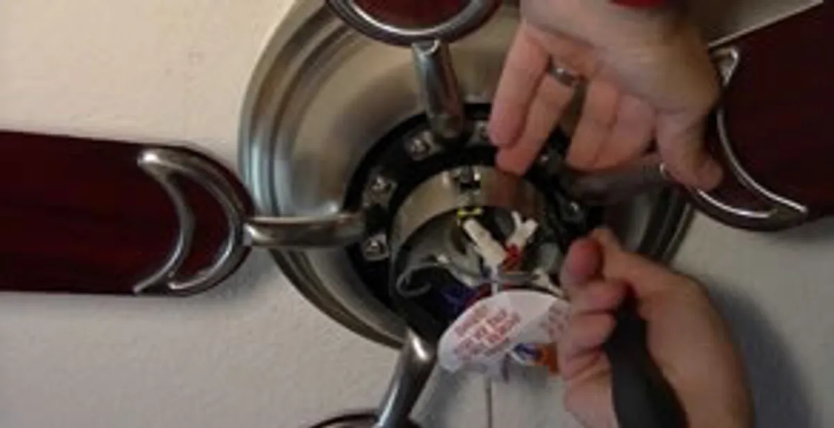 Ceiling fan installation with electrical wiring and mounting by professional electrician in Cherry Hill, NJ