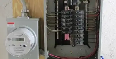 electrical panel upgrade service showing outdated electrical panel prepared for professional replacement in Cherry Hill, NJ
