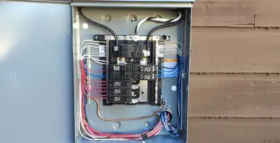 electrical panel upgrade service featuring newly installed electrical panel wired by licensed electricians in Cherry Hill, NJ