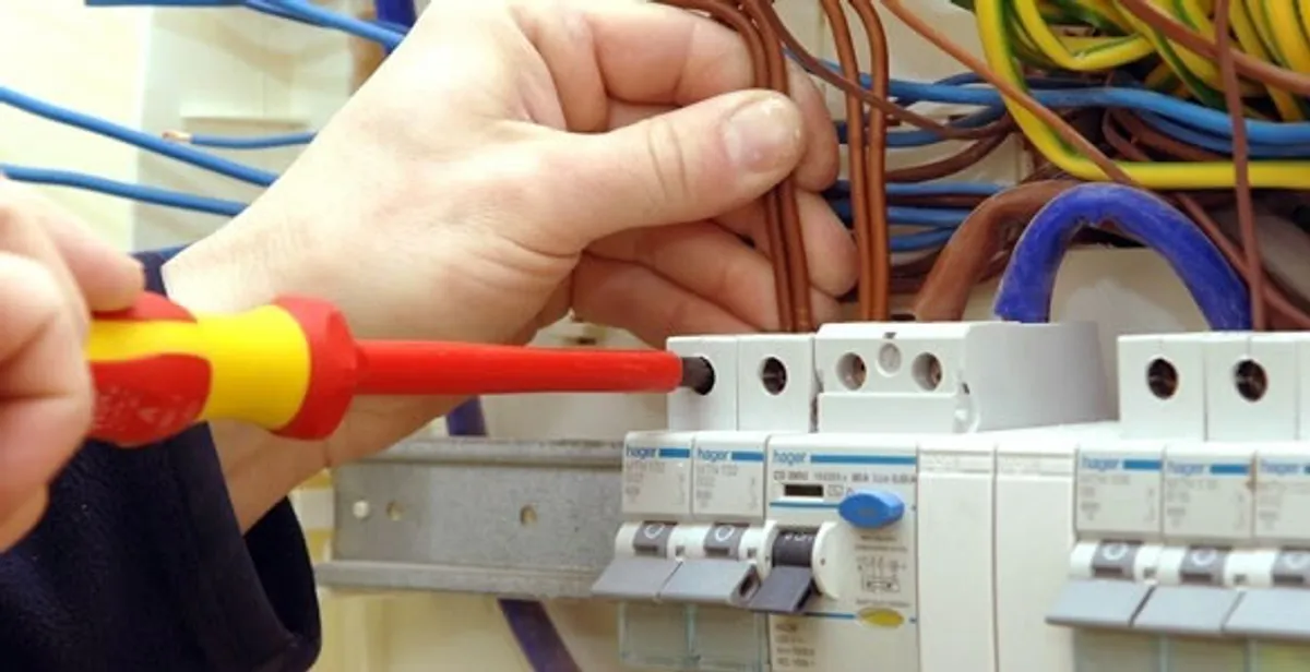 electrician services performing professional electrical panel wiring and connections in Cherry Hill, NJ