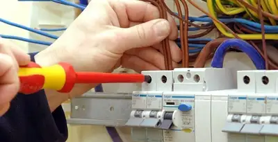electrician services performing professional electrical panel wiring and connections in Cherry Hill, NJ