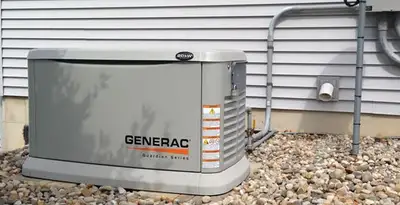 generator installation service featuring outdoor standby generator setup by licensed electricians in Cherry Hill, NJ