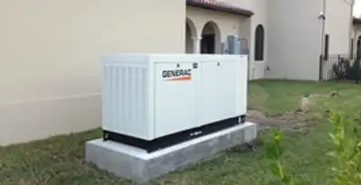 generator installation service showing standby generator professionally installed for residential power backup in Cherry Hill, NJ