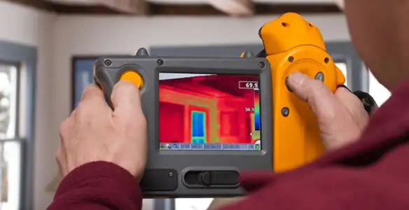 home energy audit service capturing thermal readings to analyze insulation and electrical efficiency in Cherry Hill, NJ