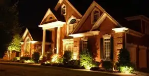 landscape lighting installation services enhancing residential exterior lighting in Cherry Hill, NJ