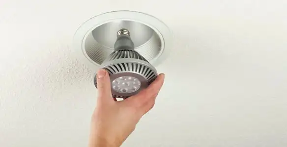lighting installation service featuring recessed ceiling light installed by licensed professionals in Cherry Hill, NJ