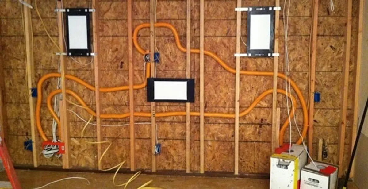 new construction wiring project displaying complete electrical system layout installed by professionals in Cherry Hill, NJ