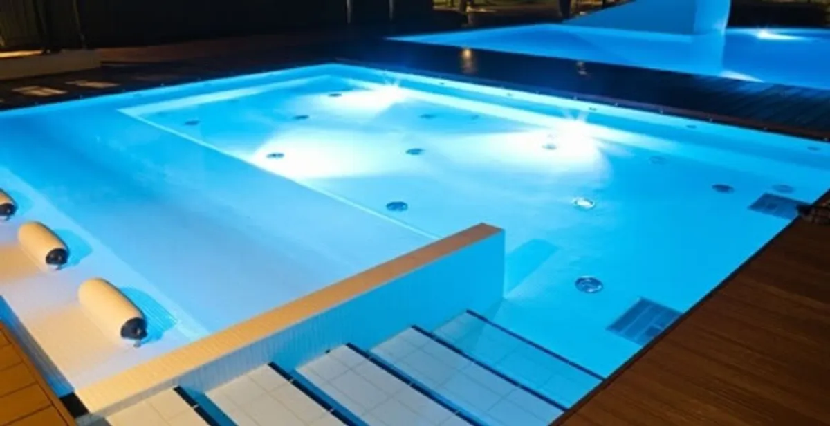 pool light installation and repair services providing modern illuminated pool lighting in Cherry Hill, NJ