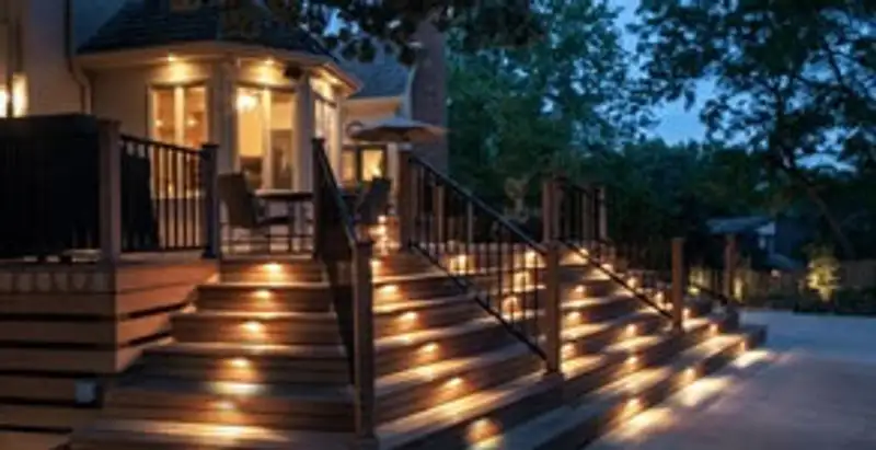 Residential electrician installing outdoor lighting for home safety in Cherry Hill, NJ