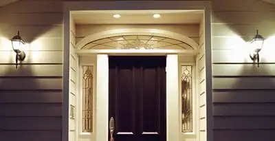 security light installation services with professionally installed entryway lighting in Cherry Hill, NJ