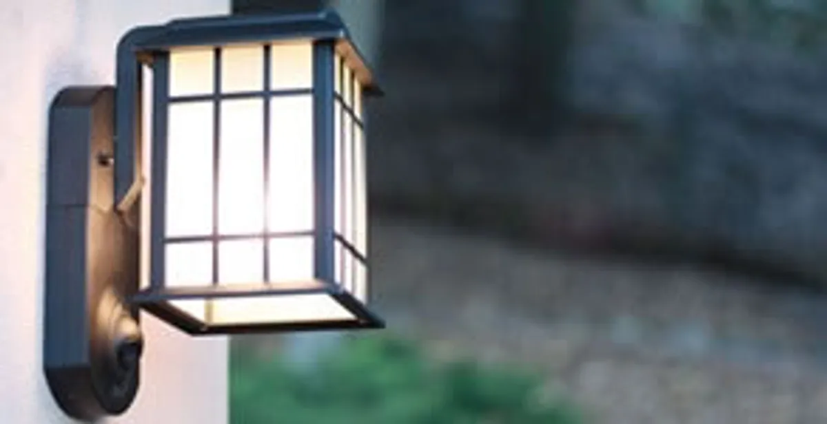 security light installation services with professionally mounted exterior wall light in Cherry Hill, NJ
